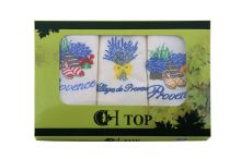 Sada vaflových kuchyňských utěrek LEVANDULE 3 ks