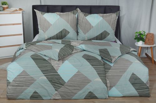 Krepové povlečení z mikrovlákna ZERINA šedé