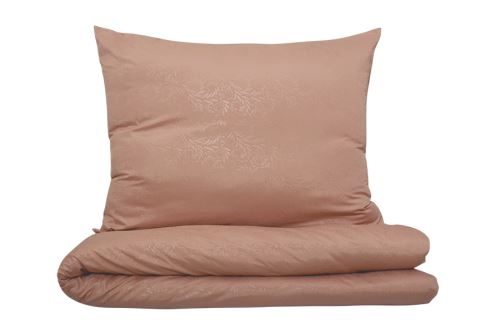 Povlečení DAMAŠEK mikro prodloužené LONKA starorůžové