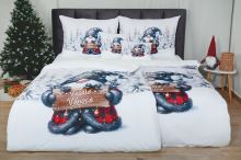 Povlečení mikrosatén EXCLUSIVE SKŘÍŤULA + povlak na polštářek ZDARMA