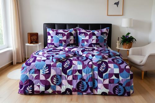 Povlečení mikrosatén SAFA fialové