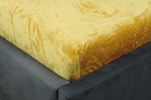 Mikroplyšové prostěradlo MOA 90x200 cm zlaté