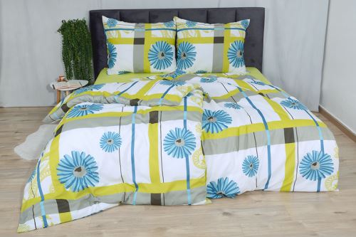 Jarní Bavlněné povlečení PLUS ATRA modré