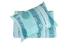 Bavlněné povlečení PLUS ZIGA tyrkysové (1)