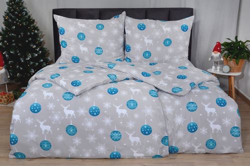 Povlečení mikrosatén 4dílné POJA tyrkysové