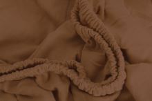 Jersey prostěradlo EKONOM TMAVĚ HNĚDÉ 90x200 cm (1)