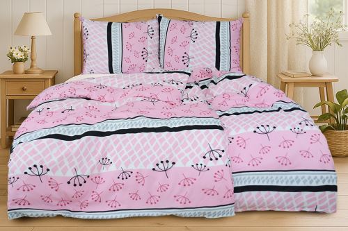 Bavlněné povlečení PLUS 4dílné MOLEDA růžové
