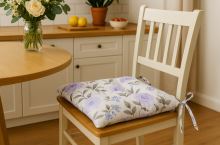 Sedák na židli RŮŽE lila