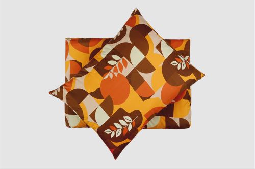 Povlečení mikrosatén prodloužené SAFA hnědé