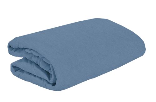 Prodloužené jersey prostěradlo EKONOM 200x220 cm tmavě modré