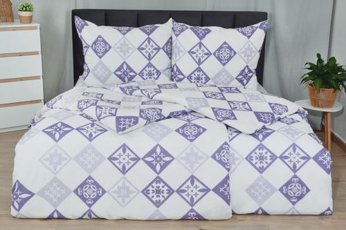 Jarní Bavlněné povlečení PLUS DOLNA fialové