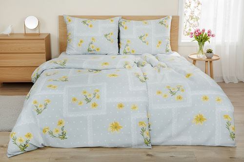 Bavlněné povlečení PLUS FORA šedé