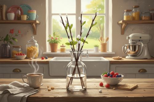 Umělé kvítí VRBOVÉ KOČIČKY malé