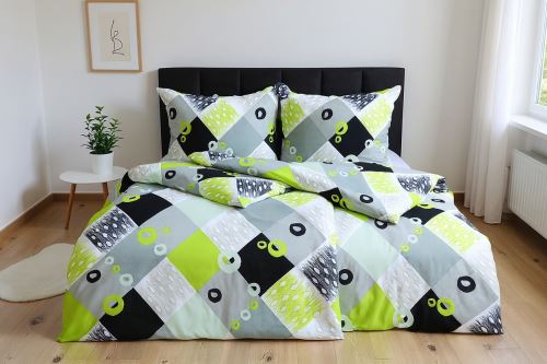 Bavlněné povlečení BASIC TALONA limetkové