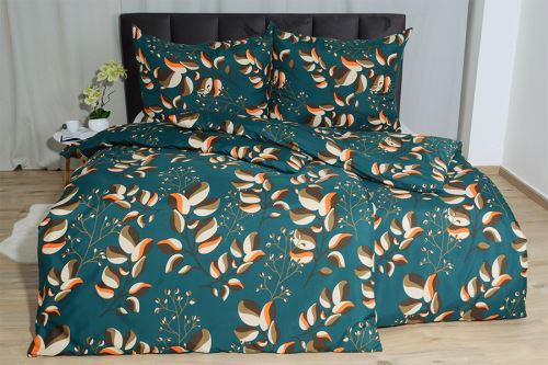 Jarní Povlečení mikrosatén VINIA petrolejové