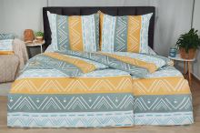 Jarní Bavlněné povlečení PLUS KOMA okrové