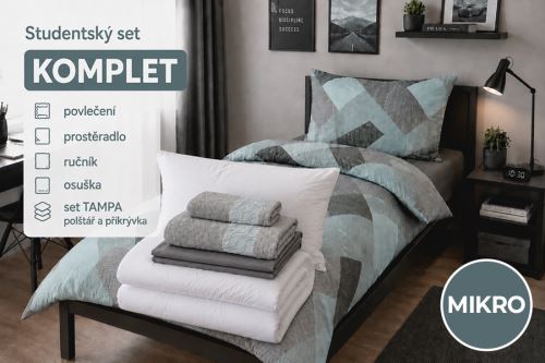 Studentský set KOMPLET ZERINA šedý