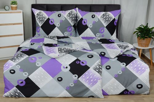 Krepové povlečení TALONA fialové