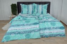Bavlněné povlečení PLUS ZIGA tyrkysové