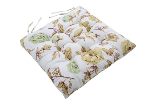 Sedák na židli RŮŽE béžový