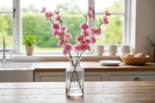 Umělé kvítí JABLOŇ malá růžová