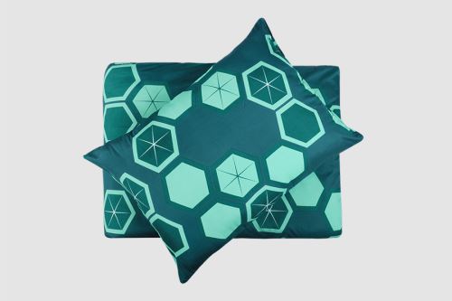 Povlečení mikrosatén prodloužené VINKA tyrkysové