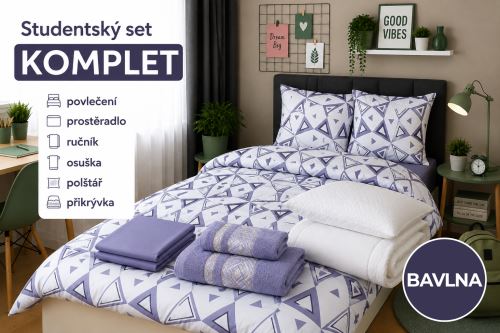 Studentský set KOMPLET TRIA fialový