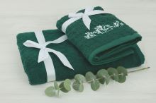 Set ručníku a osušky LIPTO zelený