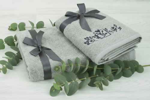 Zimní Set ručníku a osušky LIPTO světle šedý