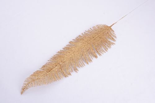 Umělé kvítí VÁNOČNÍ KAPRADÍ zlaté