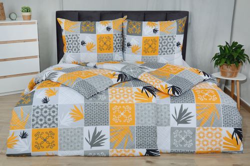 Krepové povlečení NIKA žluté