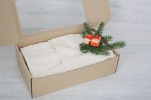 Dárkový balíček ručníku a osušky ALIVA krémový