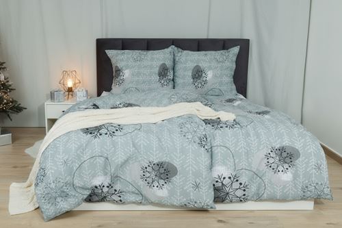 Vánoční Bavlněné povlečení PLUS IGLA šedé