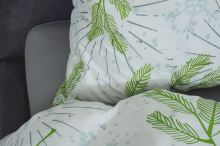 Vánoční Bavlněné povlečení BASIC MENDA bílé (6)