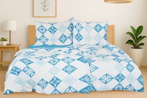 Bavlněné povlečení PLUS 4dílné DOLNA modré