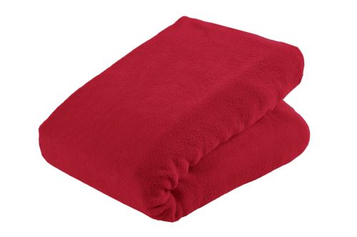 Mikroplyšové prostěradlo MOA 180x200 cm vínové