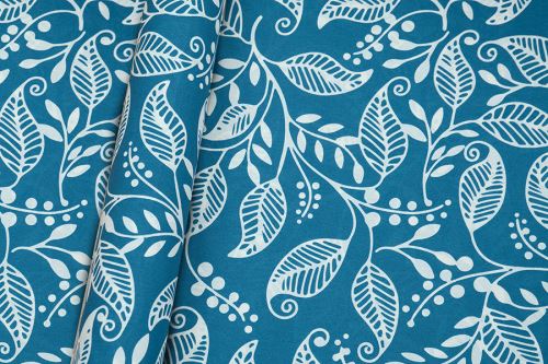 Látka BASIC LISA modrá 145 cm