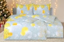 Povlečení z mikrovlákna s bavlněným efektem 4dílné KALEDA zlaté