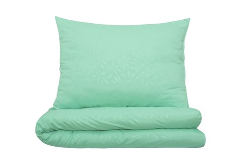 Povlečení DAMAŠEK mikro prodloužené OKSA mint