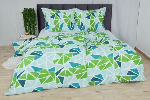 Povlečení mikrosatén 4dílné VANELA zelené