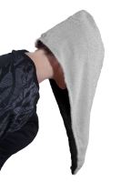 Rychleschnoucí turban na vlasy RENA světle šedý (2)