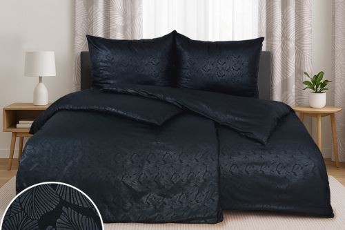 Povlečení DAMAŠEK mikro TERA černé