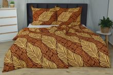 Povlečení mikrosatén 4dílné LEGA hnědé (5)