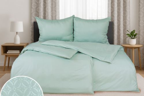 Povlečení DAMAŠEK mikro prodloužené MEKA šedé