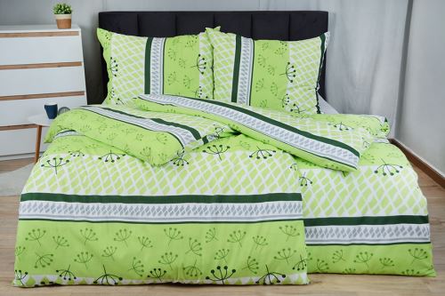 Krepové povlečení PLUS prodloužené MOLEDA limetkové