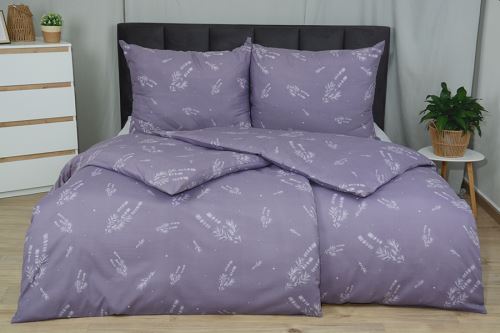 Krepové povlečení PLUS prodloužené VIOLA fialové