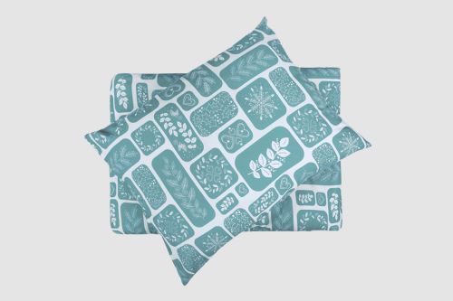 Bavlněné povlečení PLUS prodloužené MOSTALA petrolejové