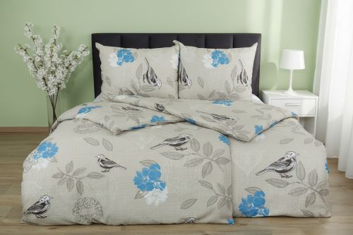 Jarní Bavlněné povlečení PLUS PARANA béžové