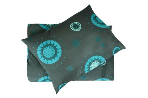 Povlečení z mikrovlákna s bavlněným efektem prodloužené LELA tyrkysové