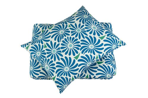 Povlečení mikrosatén prodloužené IMBA modré